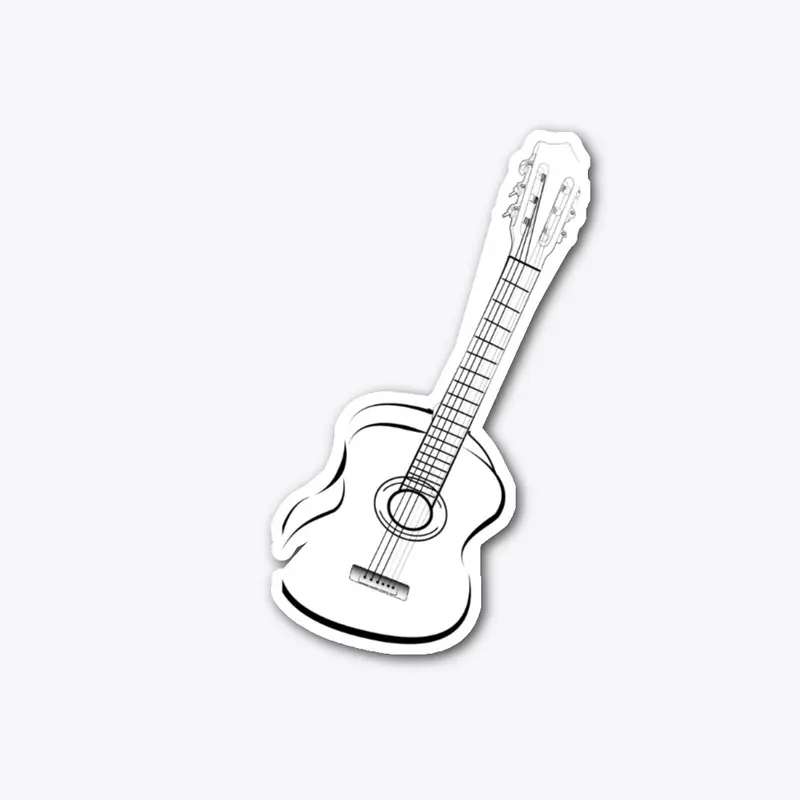 Acoustic Guitar Sticker